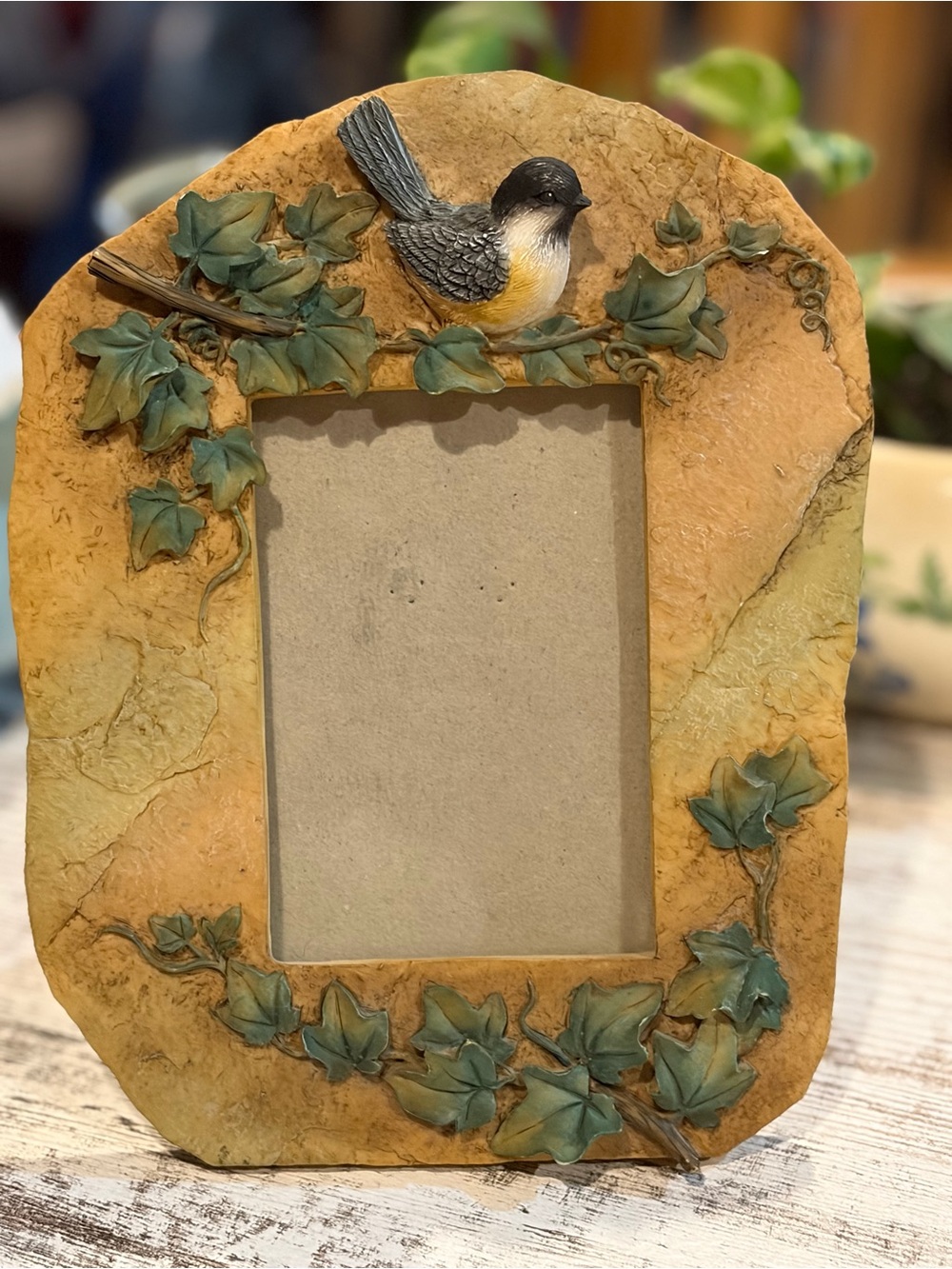 Cottage Chickadee 3D Resin 5x3.5 Photo Frame
